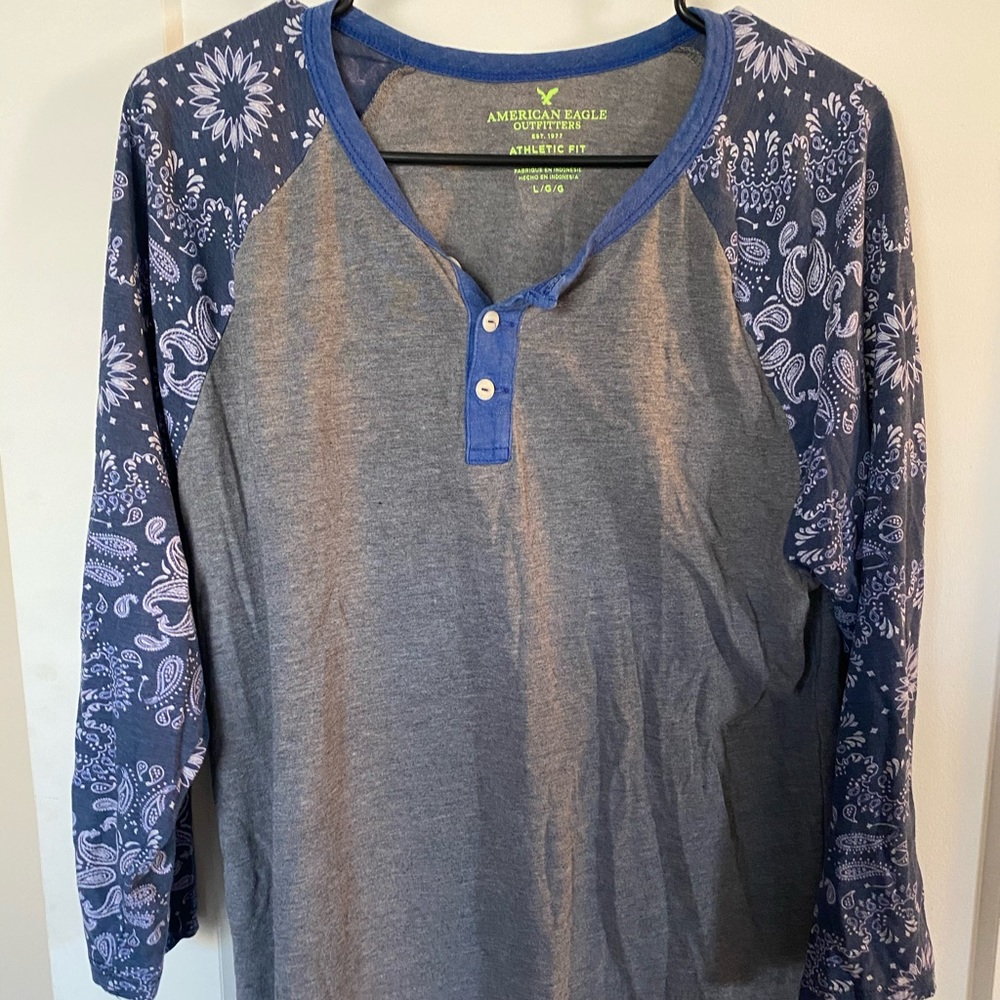American Eagle Long Sleeve Dress Tee